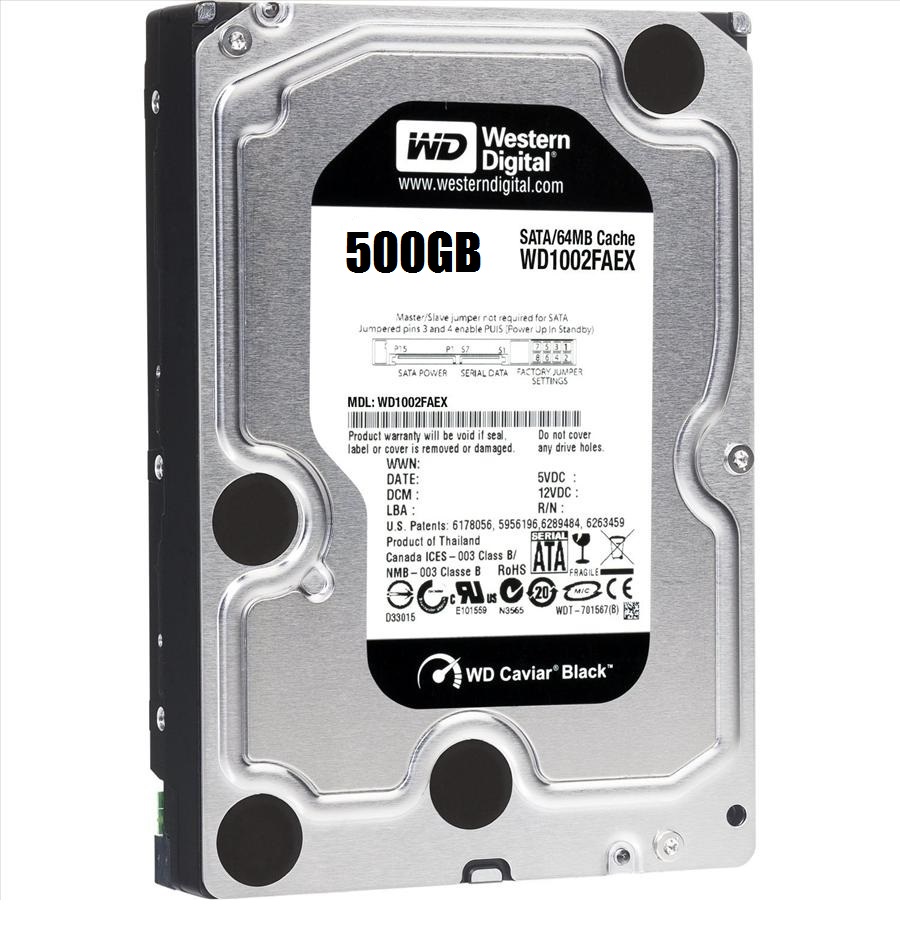 Ổ cứng Western Digital Caviar Black 500GB 64MB cache