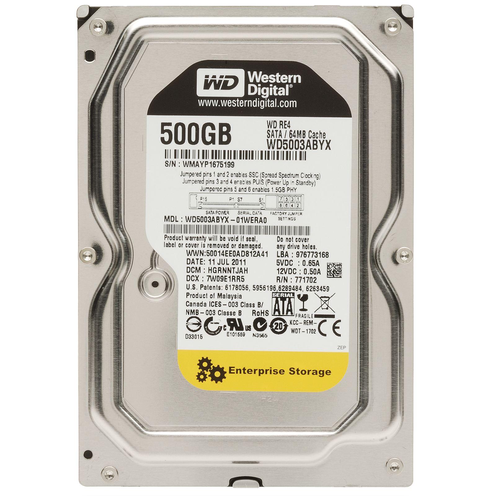 Ổ cứng Western Digital Enterprise RE 500GB SATA