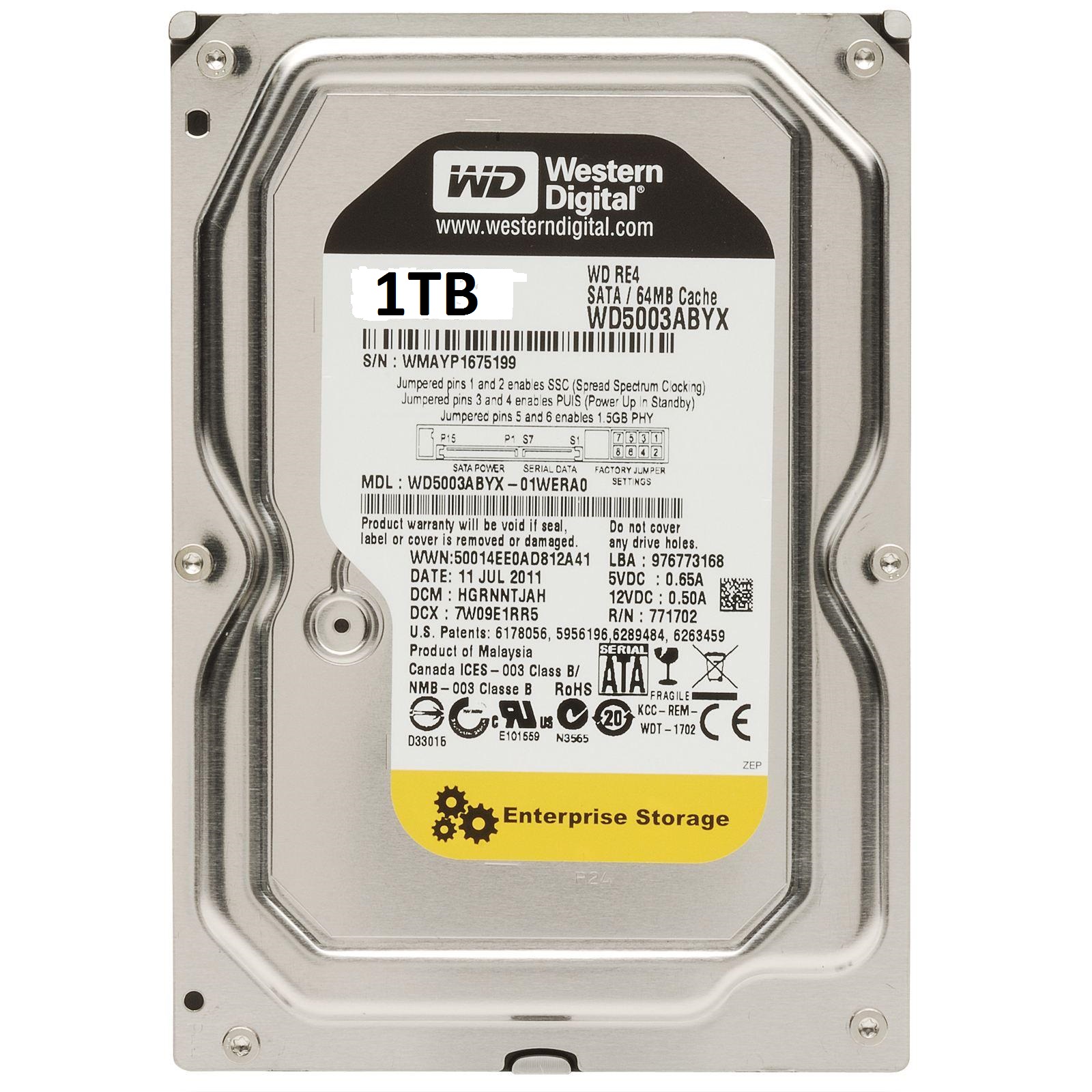 Ổ cứng Western Digital Enterprise RE 1TB SATA