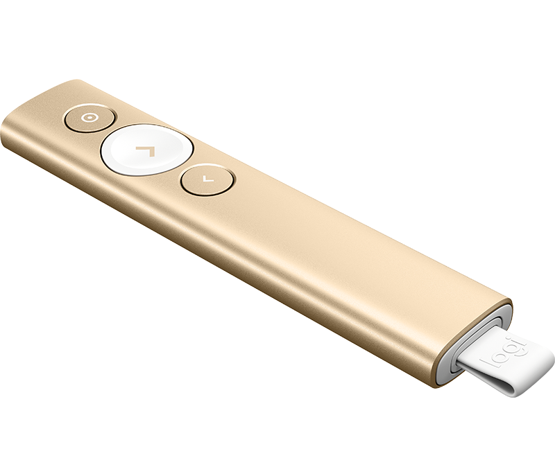 Bút trình chiếu LOGITECH SPOTLIGHT – Vàng Gold