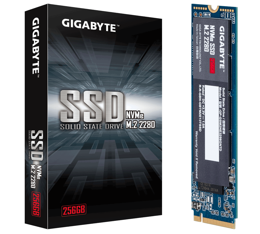 Ổ cứng SSD GIGABYTE M2 2280 256GB NVMe PCI-Express 3.0 x4  (GP-GSM2NE3256GNTD)