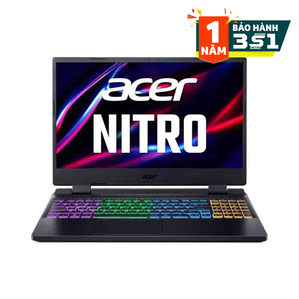 Laptop Gaming Acer Nitro 5 Tiger  AN515-58-52SP NH.QFHSV.001 (Core™ i5-12500H | RTX™ 3050 4GB| 8GB | 512GB   | 15.6 inch FHD | Win 11 | Đen)