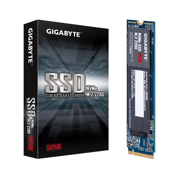 Ổ cứng SSD GIGABYTE 512GB  M2 2280  NVMe PCI-Express 3.0 x4  (GP-GSM2NE3512GNTD)