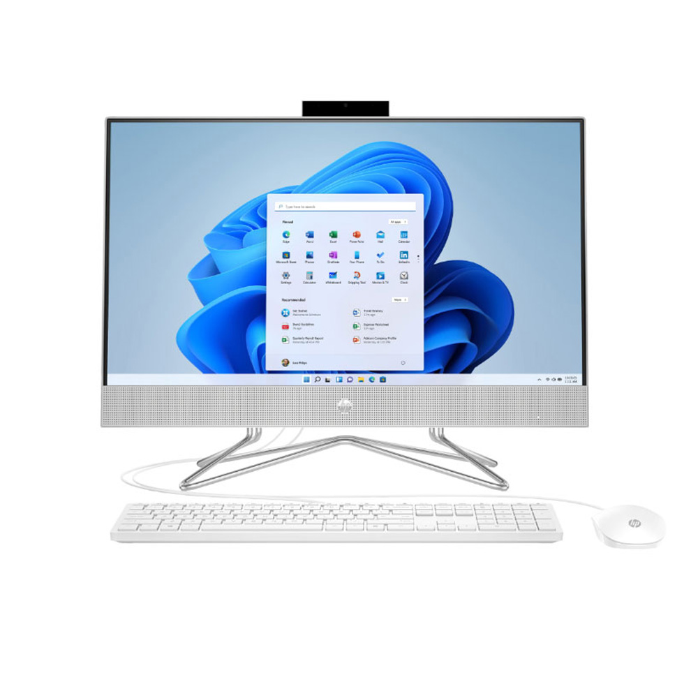 Máy tính All in one HP 22-dd2012d 6K7G5PA (Core i3-1215U | 8GB | 256GB | Intel Iris Xe | Win 11 | Trắng)