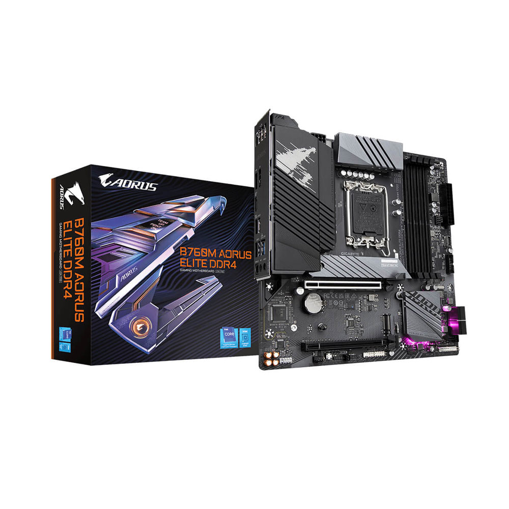 Mainboard Gigabyte B760M Aorus ELITE AX DDR4 (Wifi+Bluetooth)