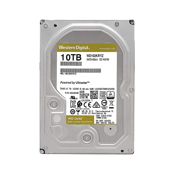 Ổ cứng Western Digital Gold 10TB SATA 3 256MB Cache 7200RPM WD102KRYZ