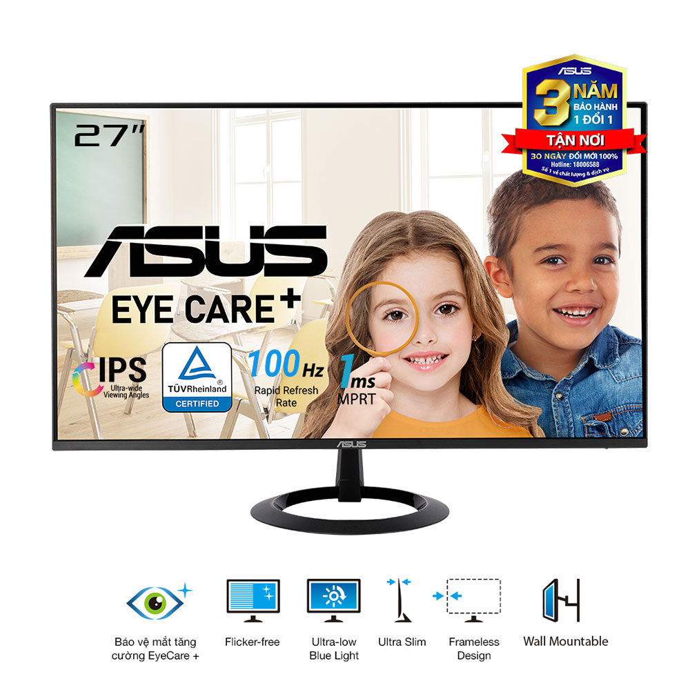 Màn Hình ASUS VZ27EHF (27 inch - IPS - FHD - 1ms - 100Hz)