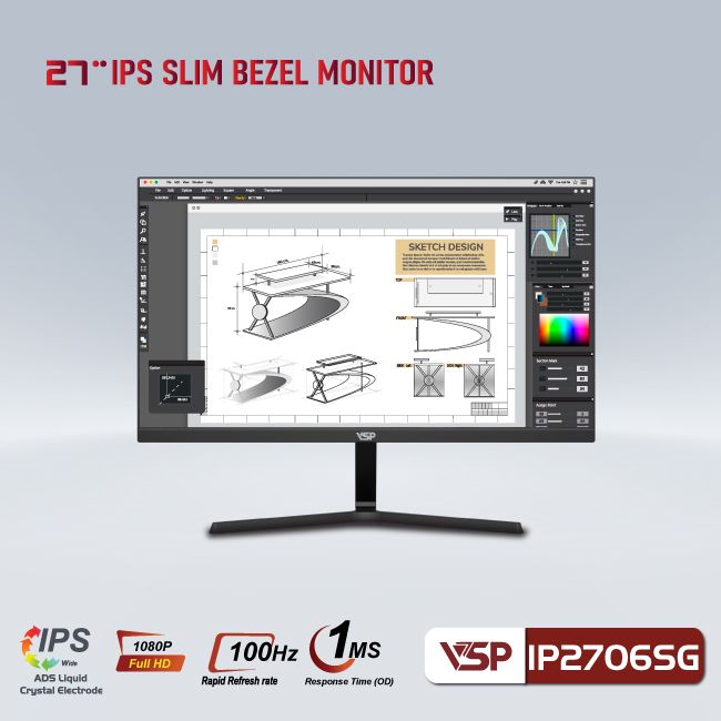 Màn hình VSP IP2706SG (27 inch - IPS - FHD - 100Hz - 1ms)