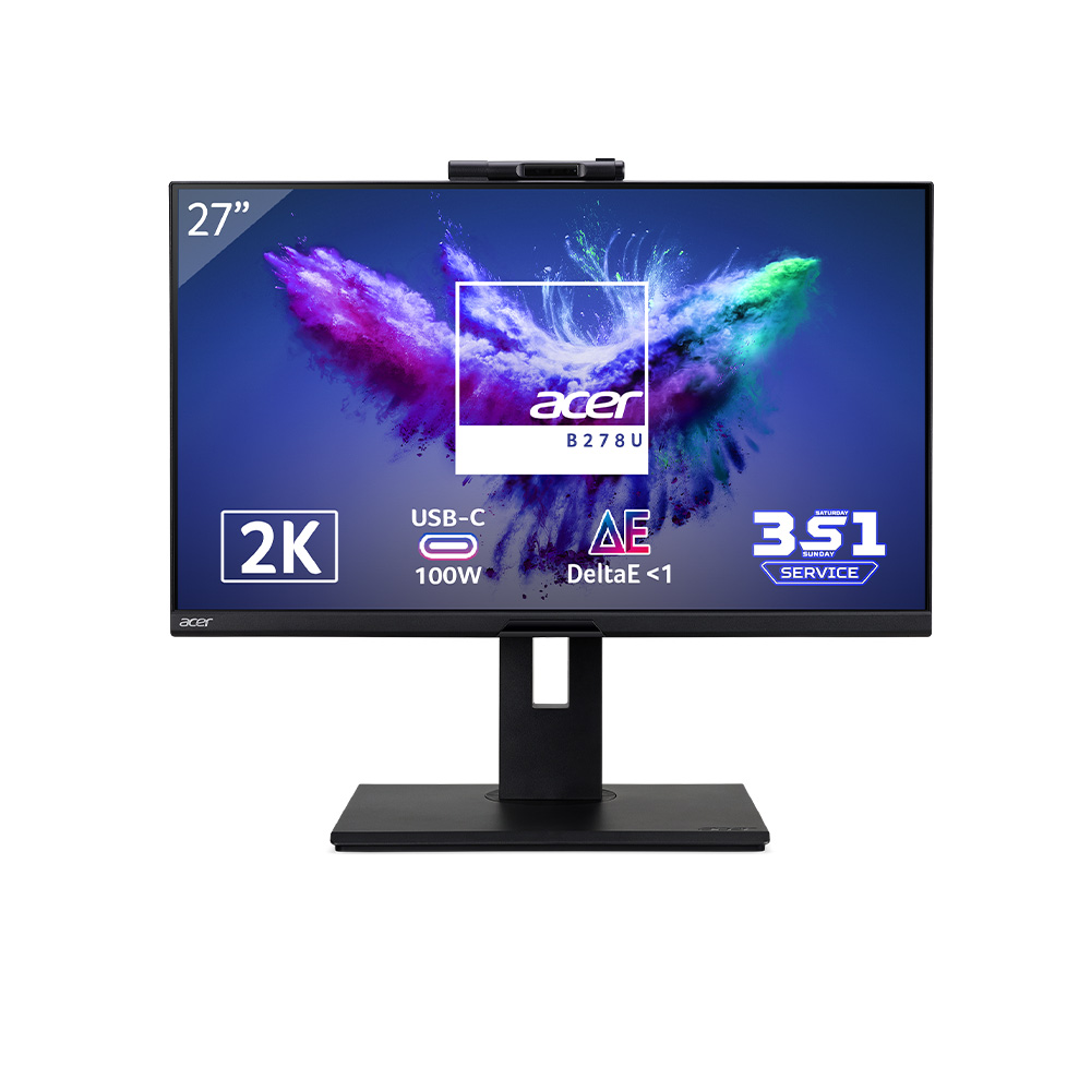 Màn hình Acer B278U UM.HB8SV.001 (27 inch - 2K - IPS - 75Hz - 4ms)