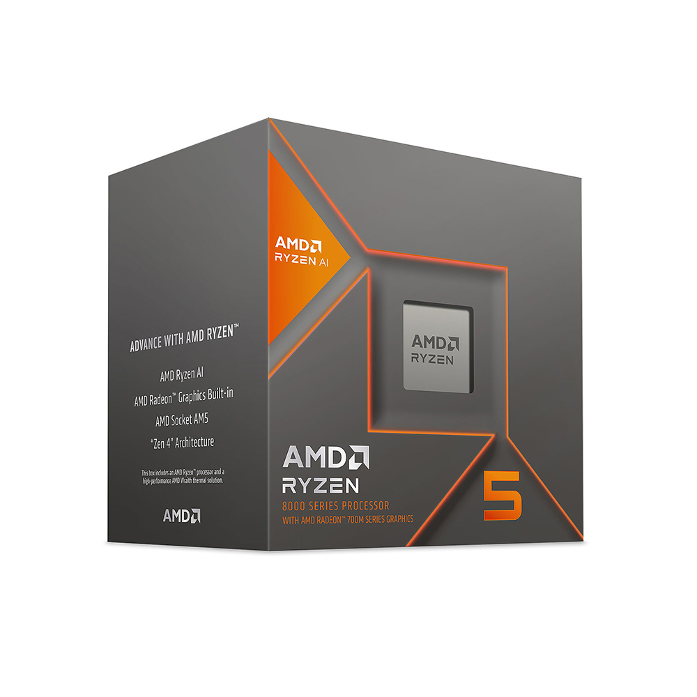 CPU AMD Ryzen 5 8600G (AMD AM5 - 6 Core - 12 Thread - Base 4.3Ghz - Turbo 5.0Ghz - Cache 22MB)