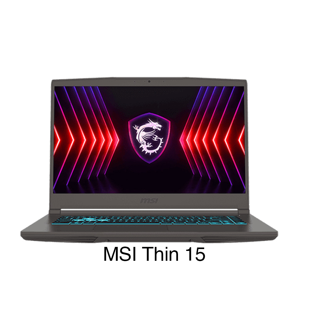 Laptop MSI Thin 15 B12UCX-1419VN (Intel Core i5-12450H | 8GB | 512GB | RTX 2050 4GB | 15.6 inch FHD | Win 11 | Xám)