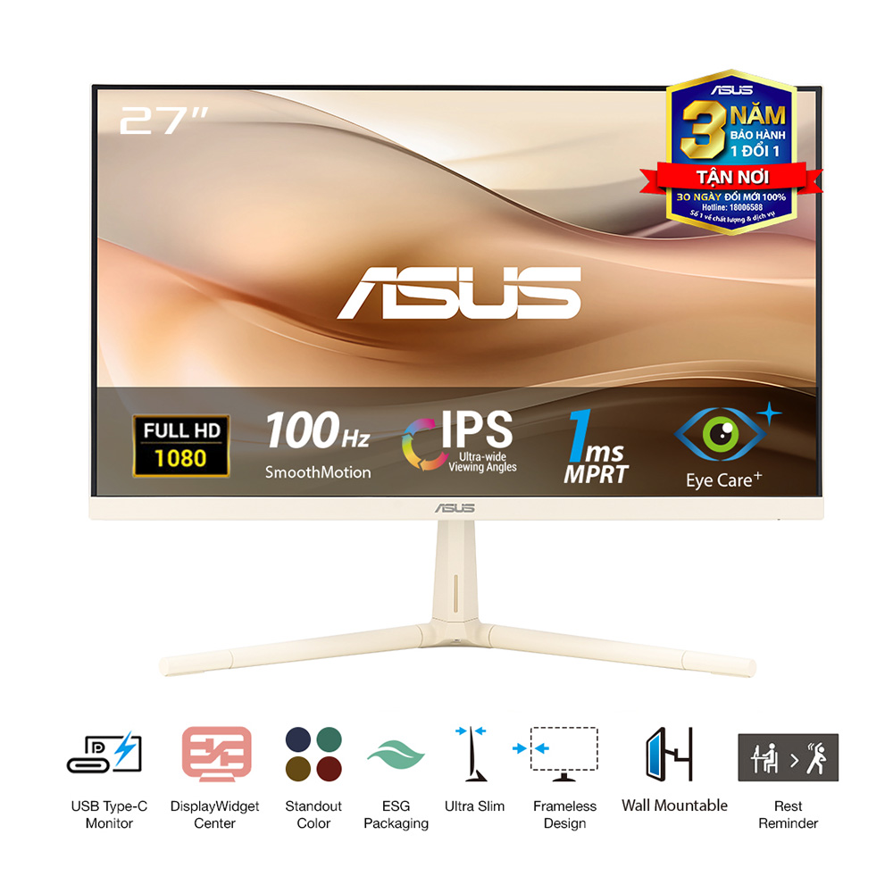 Màn Hình ASUS VU279CFE-M (27 inch - IPS - FHD - 100Hz - 1ms)