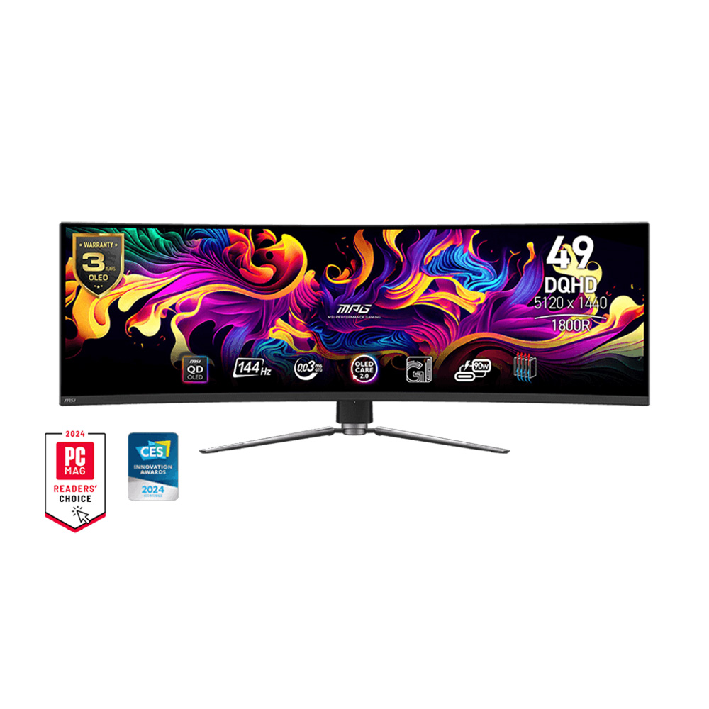 Màn Hình MSI MPG 491CQP QD-OLED (49 inch - OLED - DQHD - 144Hz - 0.03ms)