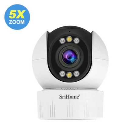 Camera Srihome SH046 4MP 5x Zoom 5G WiFi - Giám Sát Chuyên Nghiệp Với Độ Nét Cao Và Zoom Quang Học