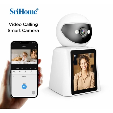 Camera Srihome SH053 - Gọi Video Camera thông minh, Quan sát có màn hình LCD