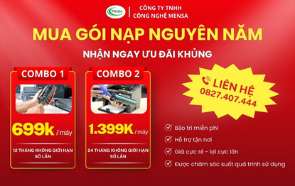 Gói dịch vụ nạp mực