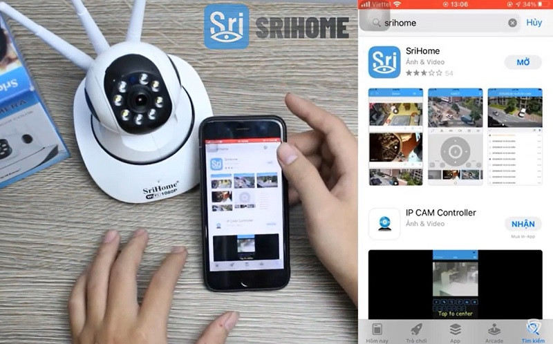 Hướng dẫn cài đặt camera srihome