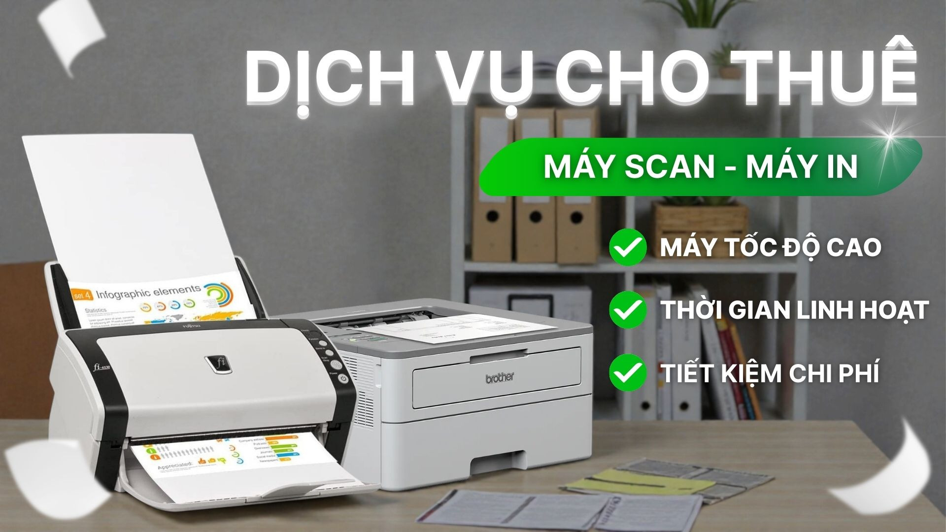 Dịch vụ cho thuê máy in, máy scan giá rẻ tại Hồ Chí Minh