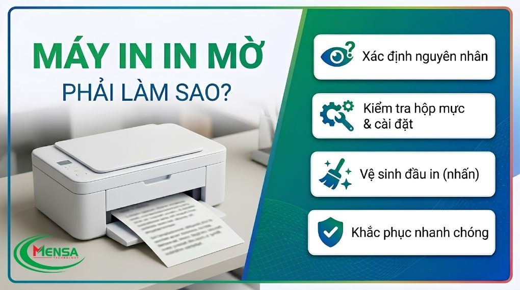 Máy In Bị Mờ, In Nhạt: Nguyên Nhân Và Cách Tự Sửa Tại Nhà Hiệu Quả