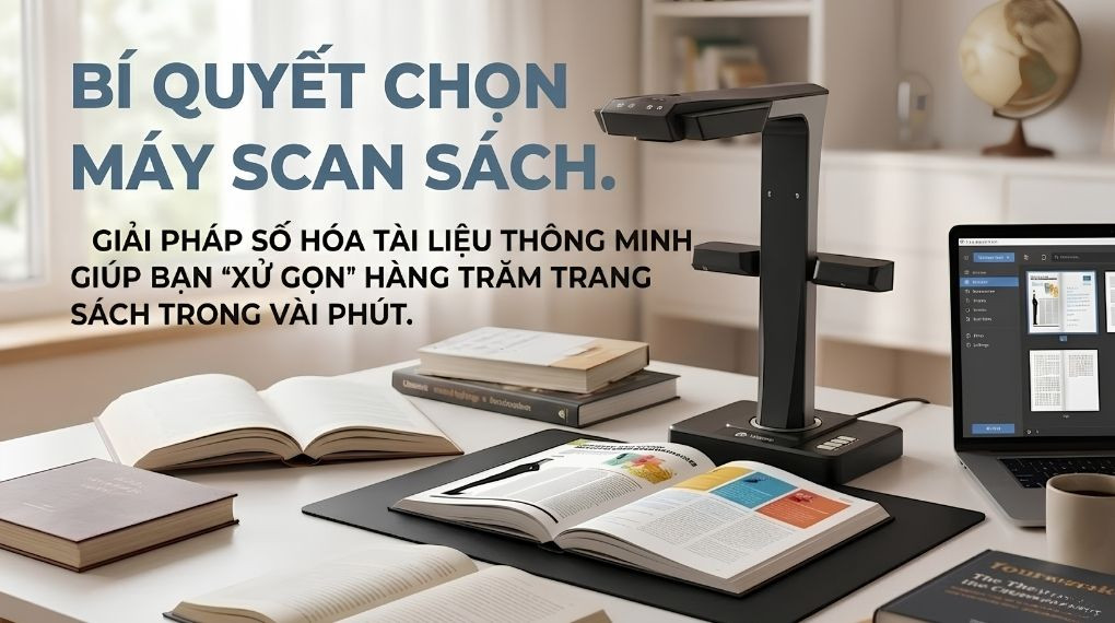 Máy scan sách là gì ? Các Loại Máy Scan Sách Phổ Biến Hiện Nay