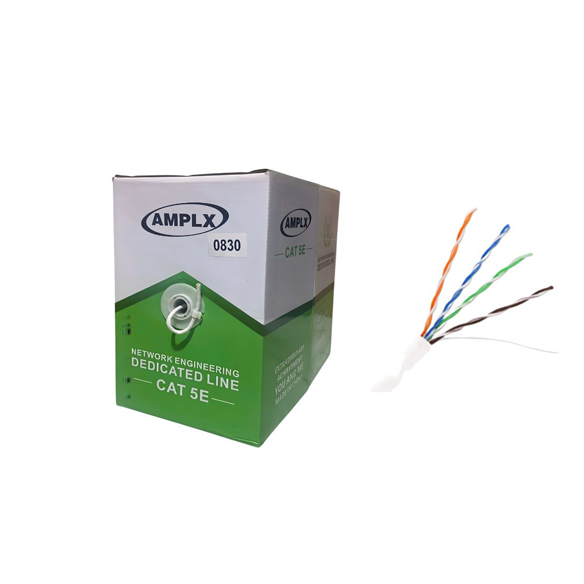 Cáp mạng cuộn 300M UTP Cat5E AMPLX 0830