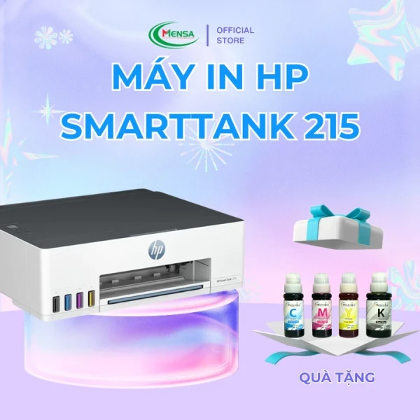 Máy In HP SmartTank 215 3D4L4A In Phun Màu, USB, Bluetooth, Wifi