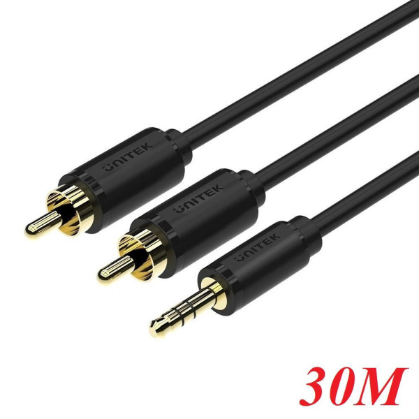 Cáp đổi 3.5mm -> 2 RCA UNITEK C9028BK