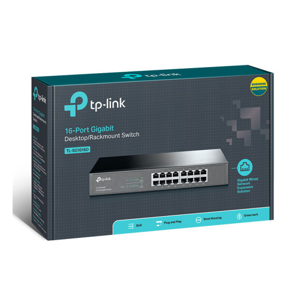 Switch Tp-Link TL-SG1016D 16 cổng gigabit 10/100/1000 Mbps