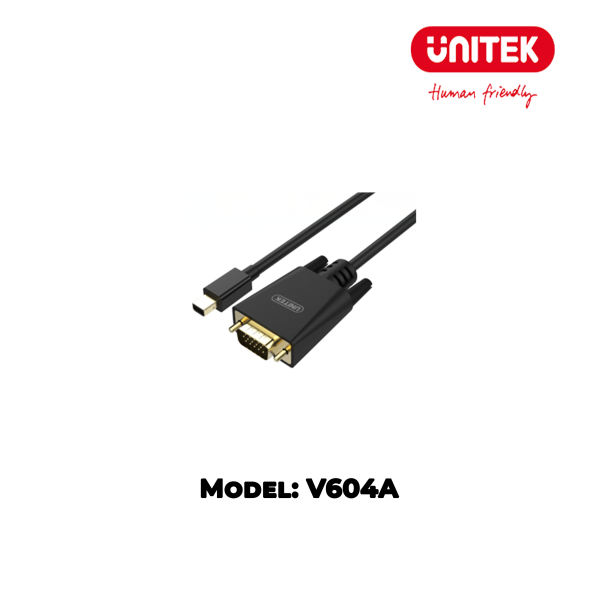 Cáp MiniDisplayport -> VGA 1.8m UNITEK V604A