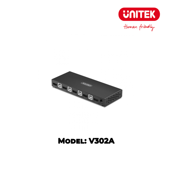 Bộ Chuyển Đổi 4 Cổng KVM HDMI 2.0 UNITEK V302A