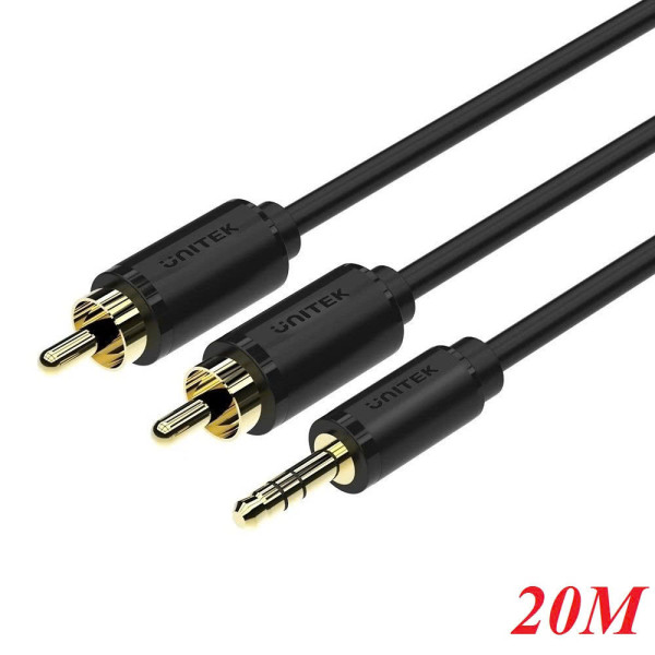 Dây Cáp Loa 3.5mm -> 2 RCA UNITEK C9026BK