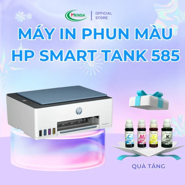 Máy In Phun Màu HP Smart Tank 585 1F3Y4A (A4/A5/ In/ Copy/ Scan/ USB/ WIFI)