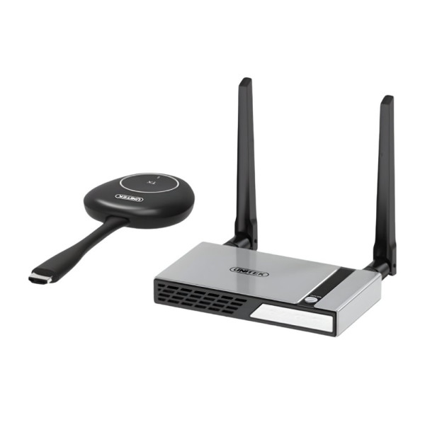 Máy Chiếu Màn Hình Không Dây UNITEK V182A – Truyền Không Dây 4K, HDMI + VGA, 50m