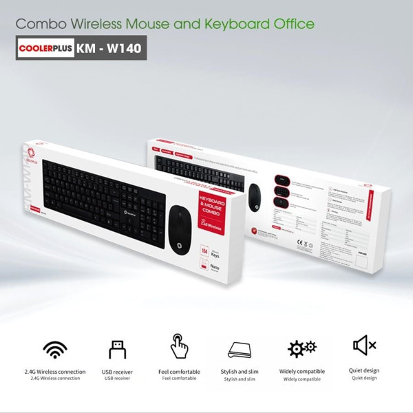 Combo Phím Chuột Coolerplus Không Dây KM140