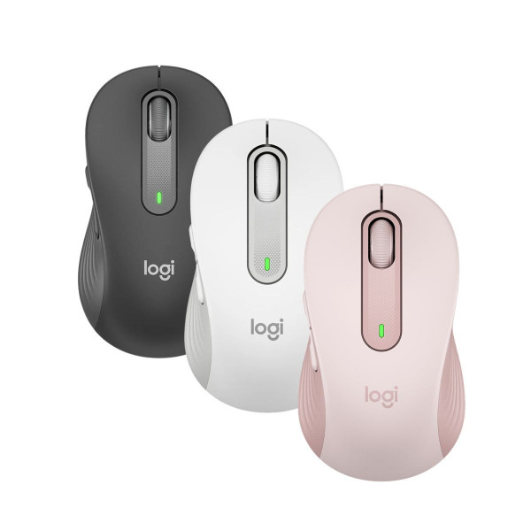 Chuột không dây Logitech Signature M650 (Trắng/đen/hồng)
