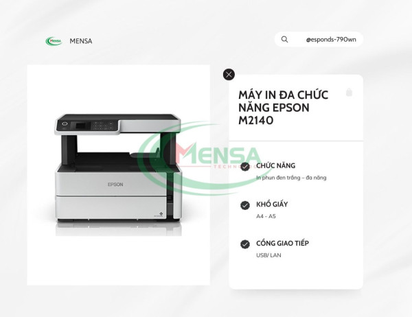 Máy in đa chức năng Epson M2140 (In phun màu đen)