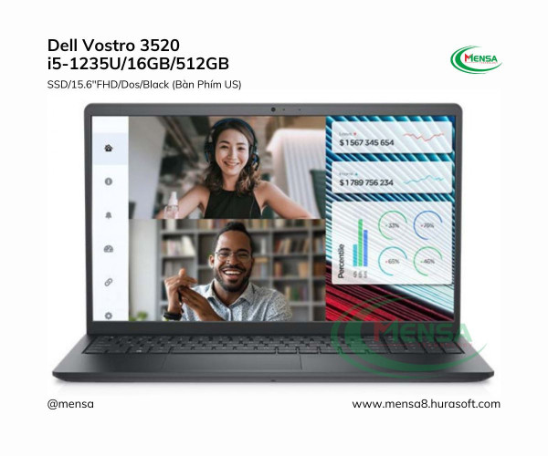 Dell Vostro 3520 i5-1235U/16GB/512GB SSD/15.6