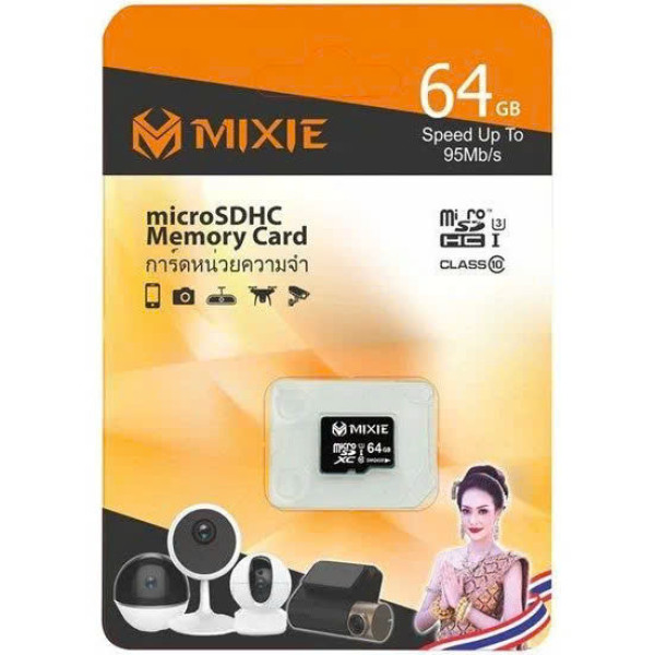 Thẻ Nhớ MicroSD 64G MIXIE Box Class10 U3 95MB/s Chính hãng