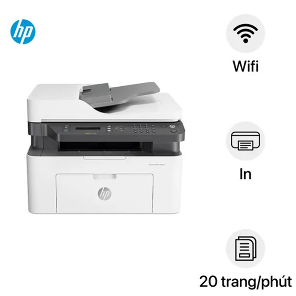 Máy in laser đen trắng HP 139Fnw A0NU1A (A4/A5/ In/ Copy/ Scan/ ADF/ USB/ LAN/ WIFI)