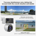 SriHome SH055 Camera Quan Sát Đa Ống Kính Góc Siêu Rộng 8MP Camera PTZ Toàn Cảnh Toàn Cảnh Zoom Quang Học 5X