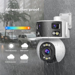 SriHome SH055 Camera Quan Sát Đa Ống Kính Góc Siêu Rộng 8MP Camera PTZ Toàn Cảnh Toàn Cảnh Zoom Quang Học 5X