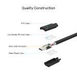 Cáp sạc USB 2.0 -> Micro dài đến 3m UNITEK Y-C454GBK