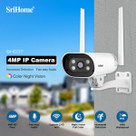 Camera Ngoài Trời Srihome SH037 4MP – Soi Màu Ban Đêm