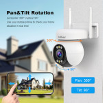 Camera Srihome SH051 - quan sát zoom quang 5X - WiFi 5G - Quay video 2K - Thoại hai chiều