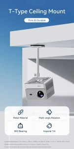 GÍA TREO MÁY CHIẾU T-TYPE HIỆU WANBO, SILVER