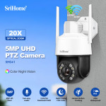 Camera Srihome SH041 5.0MP Zoom Quang 20X - Không Dây Chống Nước Chống Bụi, Có Màu Ban Đêm